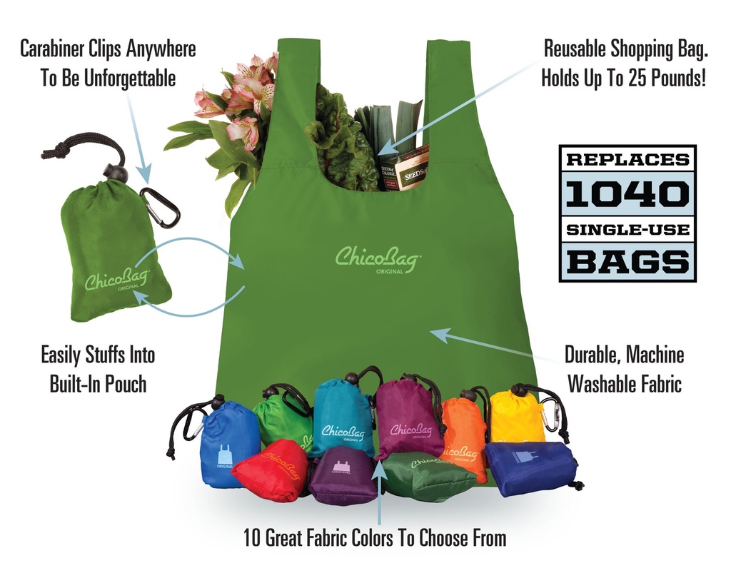 ChicoBag  Original Compact Reusable Tote Bag